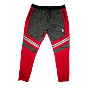 RICH STAR TAPING COLOR BLOCK Red And Black JOGGER PANT Size 3X